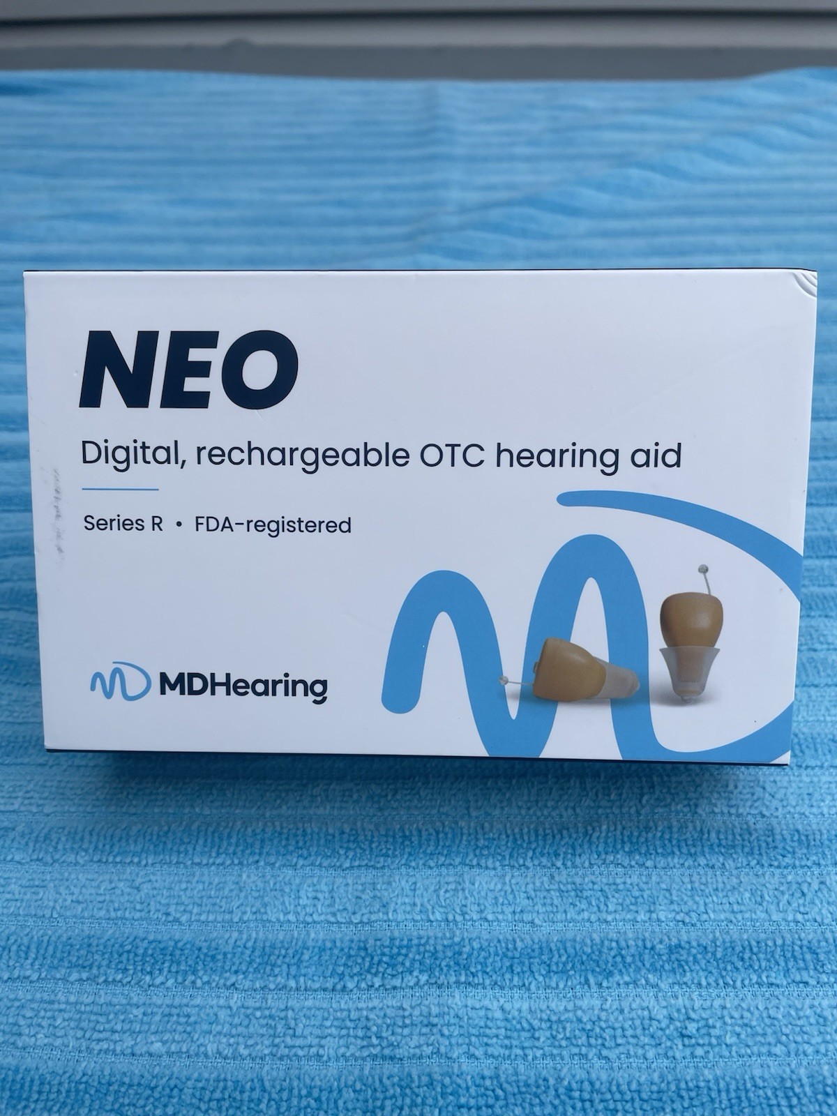 MD HEARING AIDS NEO DIGITAL RECHARGEABLE HEARING AID WIRELESS CHARGER CASE