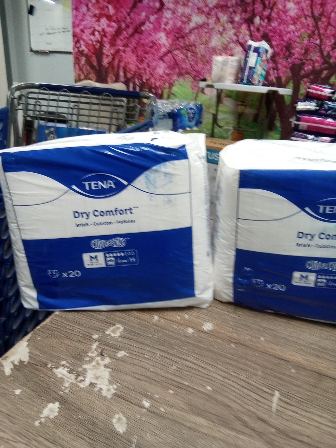 2 Pkg TENA Dry Comfort Incontinence Brief M 34X44 20 CT 154 Dt