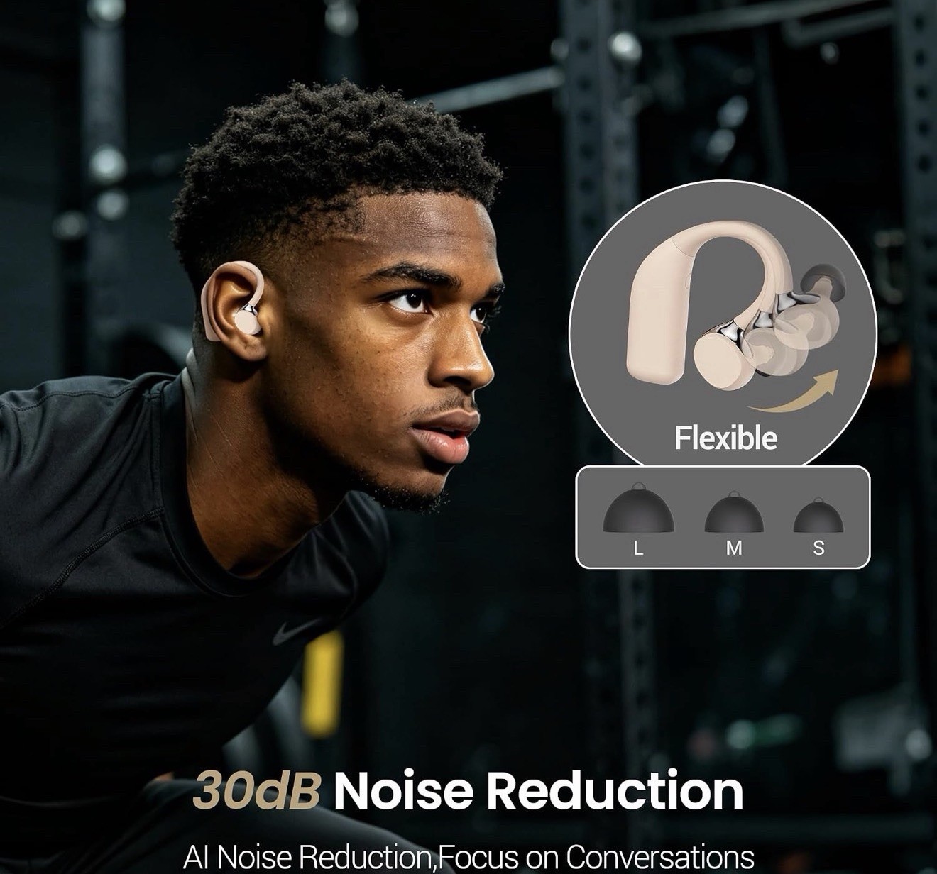 FLYSOUND H9 Nature Pro Bluetooth OTC Hearing Aids for Seniors, 55dB Gain