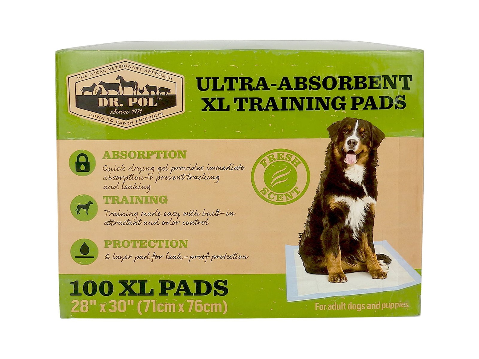 Ultra-Absorbent X-Large Fresh Scent Training Pads 100 Count 30×28