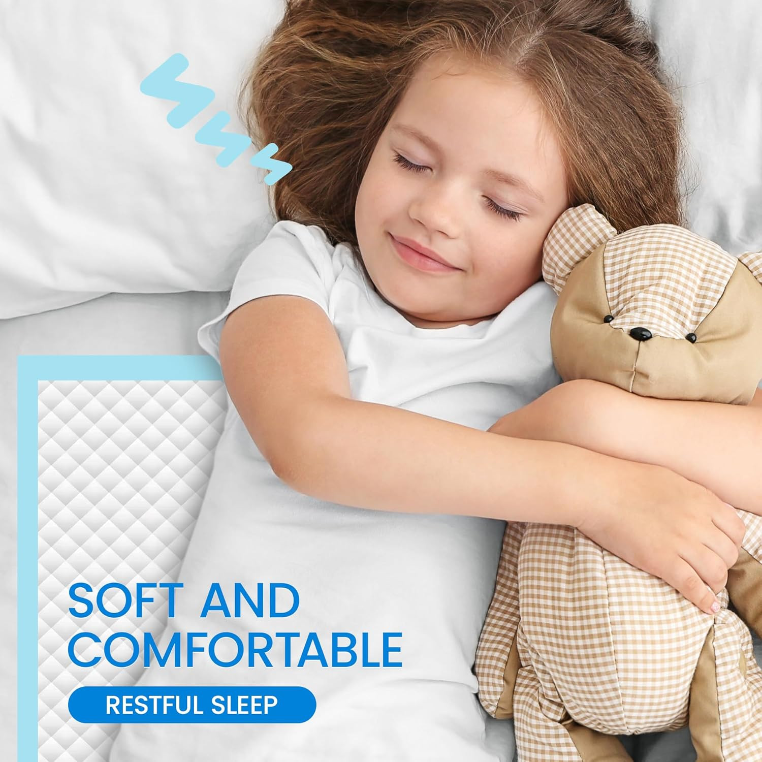 30” X 36” Disposable Underpads, 6 Layers Super Absorbent Leakproof Bed Pads