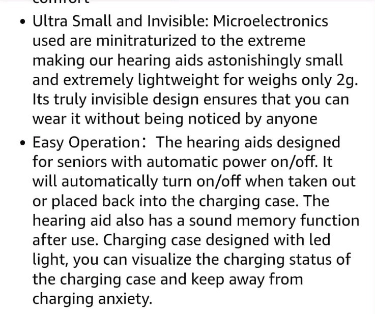 Flaygo Pro Rechargeable Hearing Aids Seniors Hearing Loss Aids