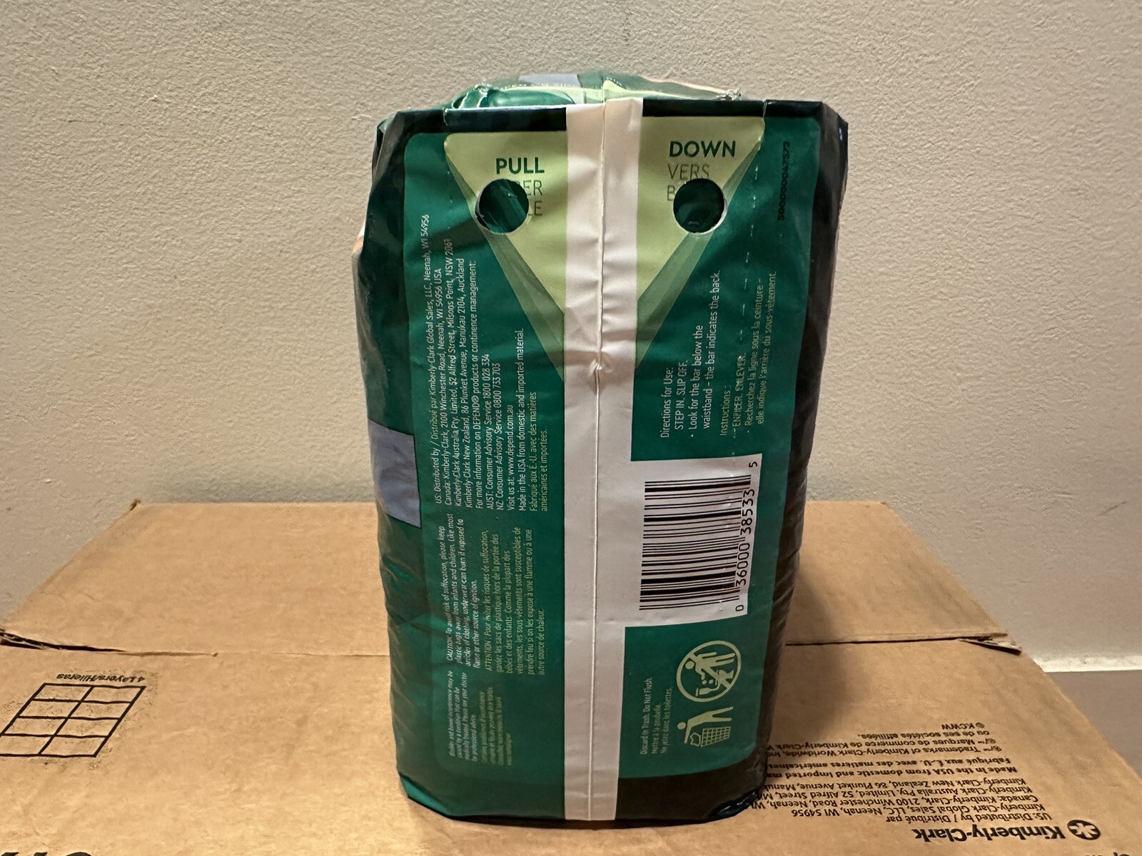 Depend FIT-FLEX Underwear for Men, Small/Medium, 4 Bags Of 19- 76 Count