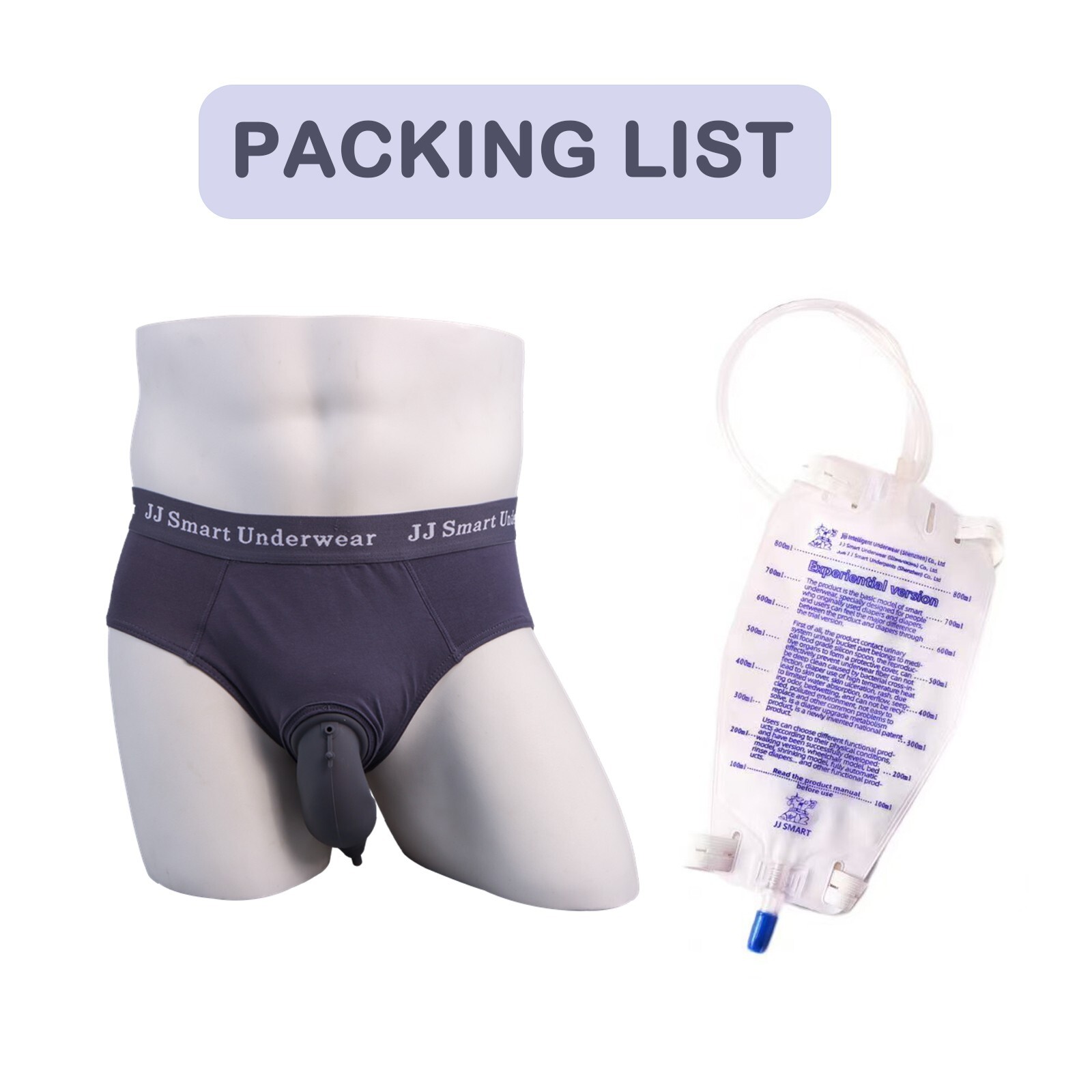 Incontinence Care Triangle Pants Urinary Catheter Underwear Male Elderly Patie M