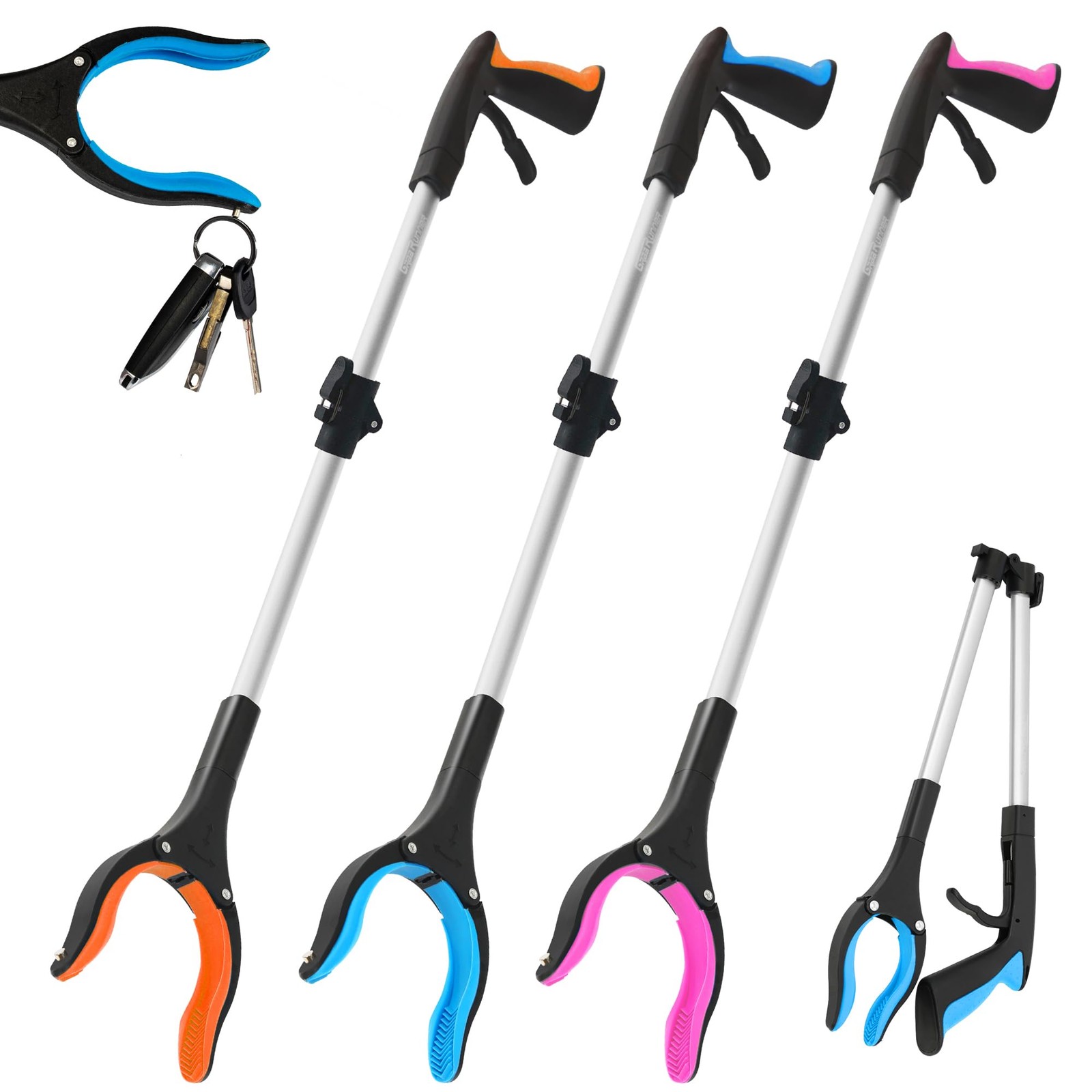 32″ Grabber Orange Blue Pink (Pack of 3), 3)