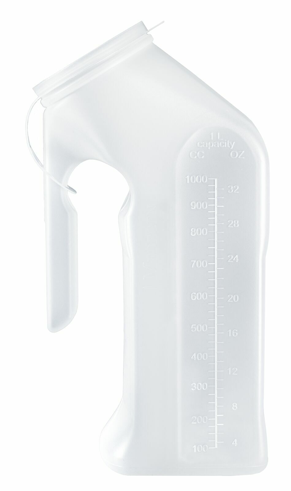 McKesson 51-H140-01 Male Urinal With Cover Single Patient Use 32 oz 1000 mL 6 Ct