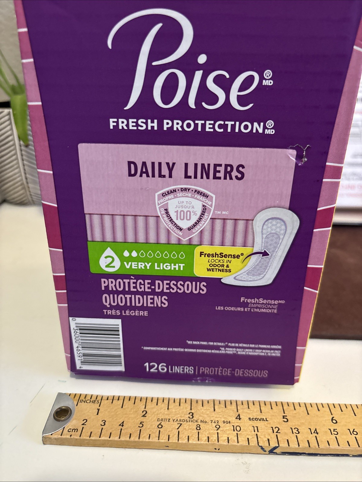 Poise Panty Liners Very Light 126 Ct Unopened Brand new