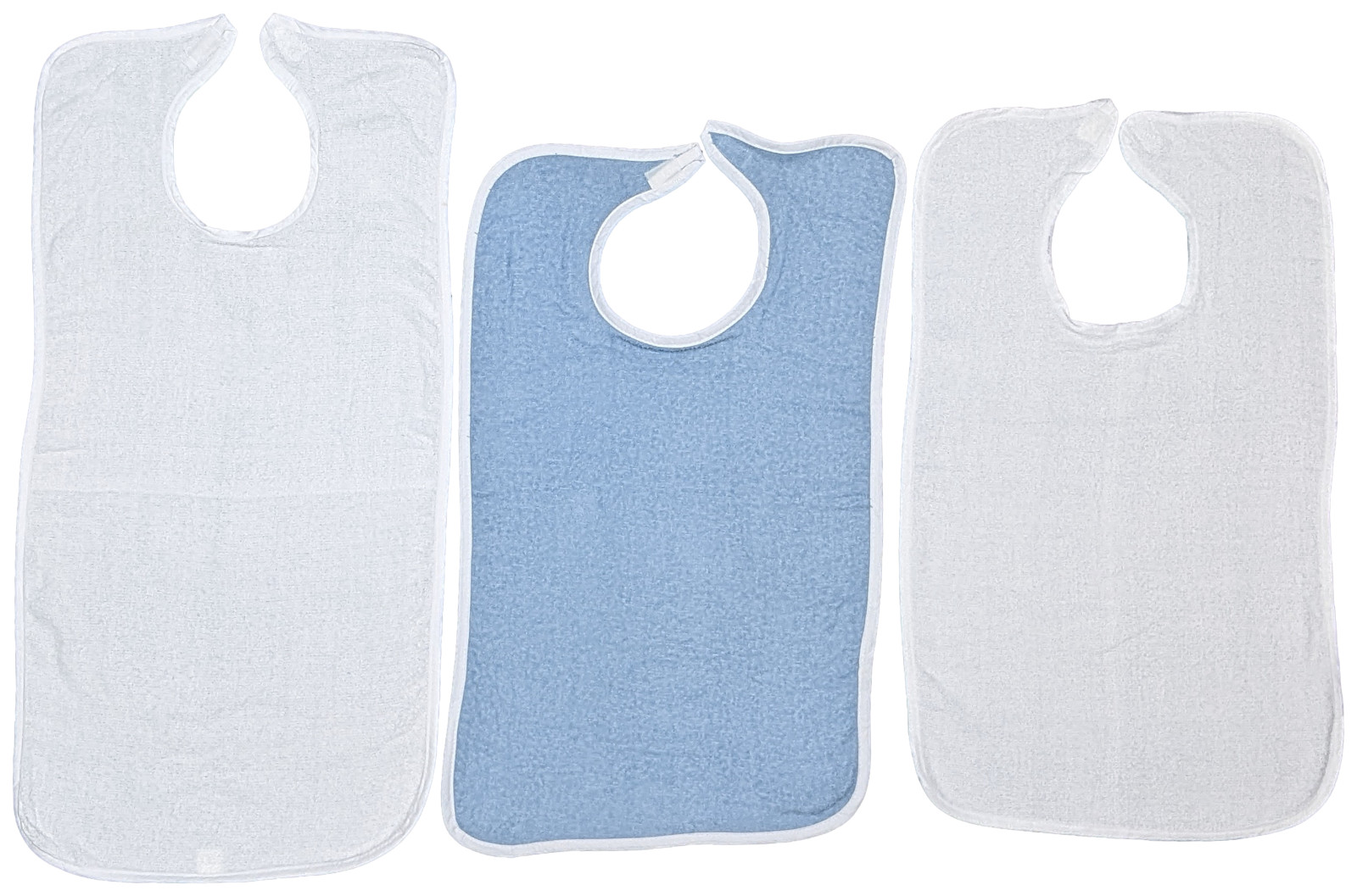 Adult Bibs For Eating, Washable Reusable Clothing Protector Adjustable Closure