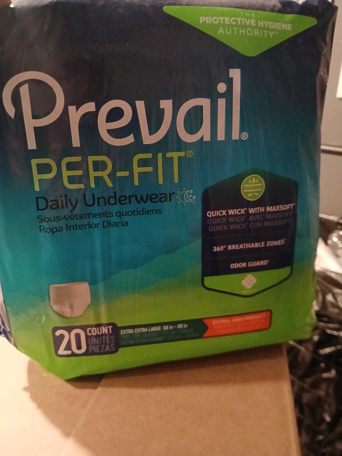 I have 20 bags of Prevail Size XXL Underwear – white 20 per ba asking $10 each