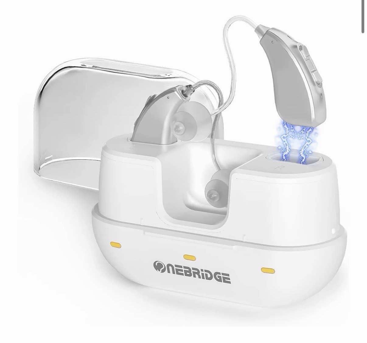 Onebridge Rechargeable Hearing Aids with 4 channel J707 – White