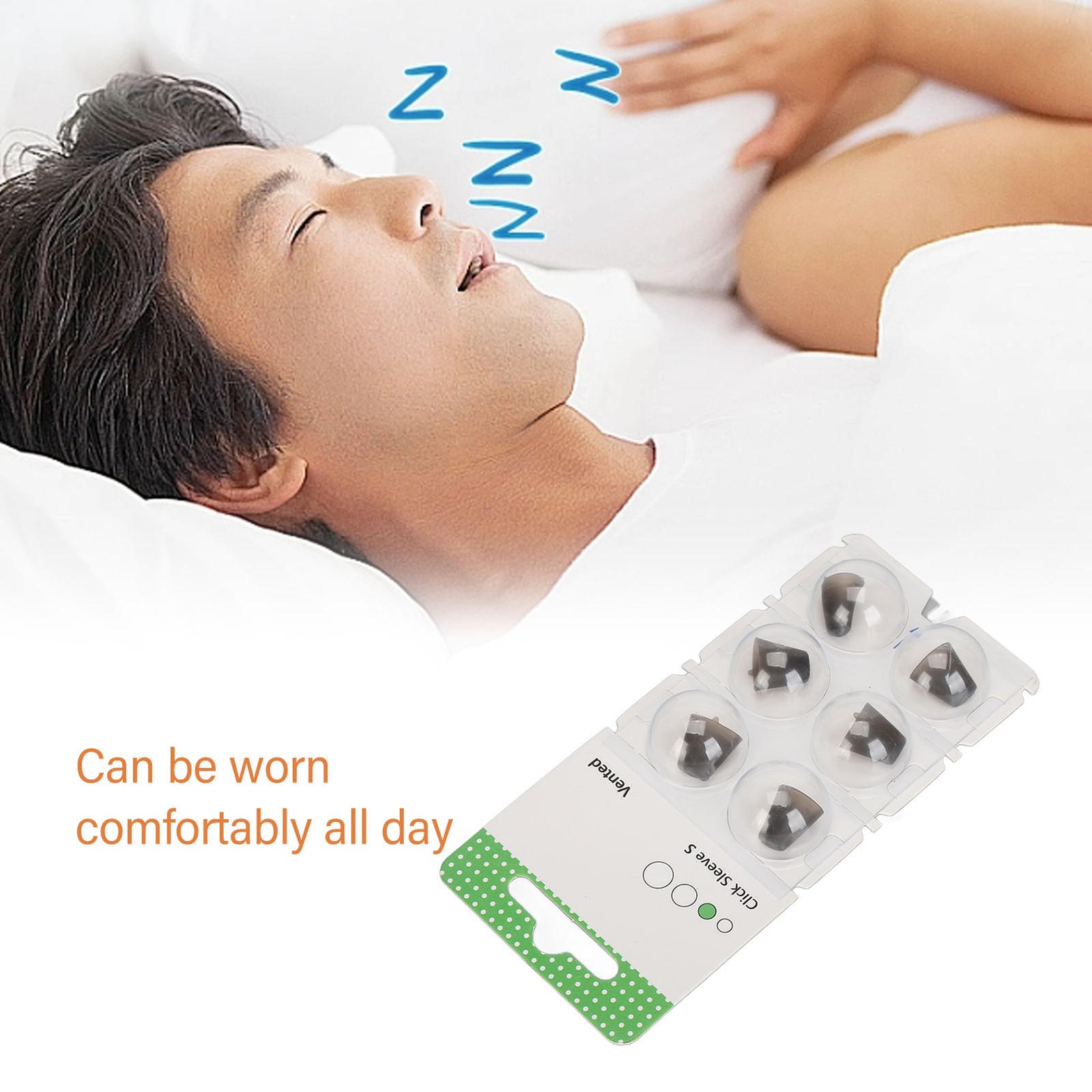 6 Pcs Silicone Vented Anti Static Click Sleeve Sound Aid Amplifier Accessories
