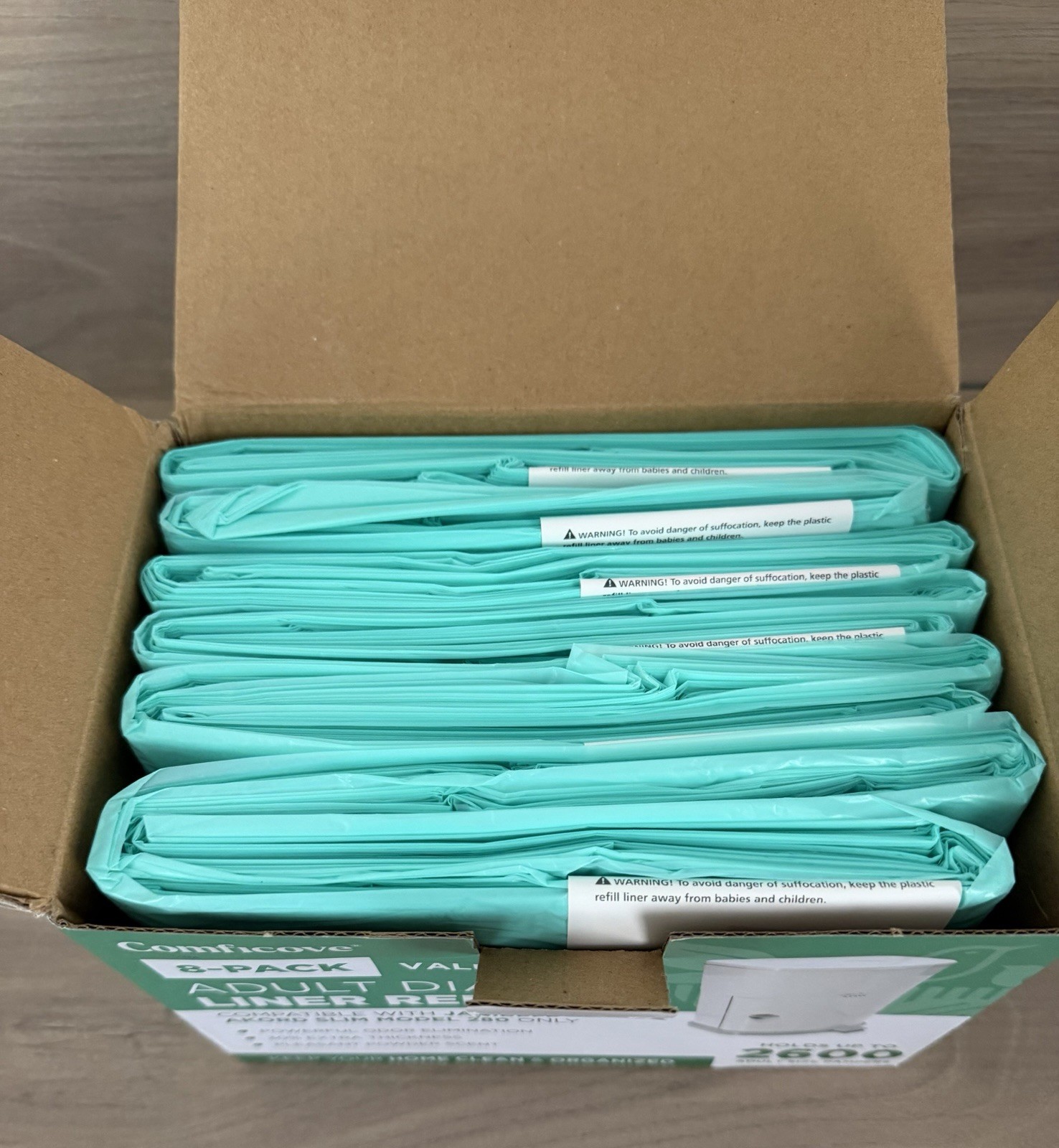 Comficove Adult Diaper Liner Refills Fits with Janibell Akord 280 Slim Model 6PK