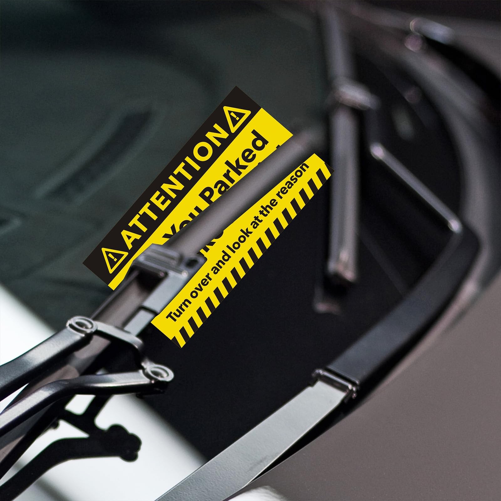 160 Piece Bad Parking Cards ‘You Parked Like an Idiot’ Stickers with Multi V…