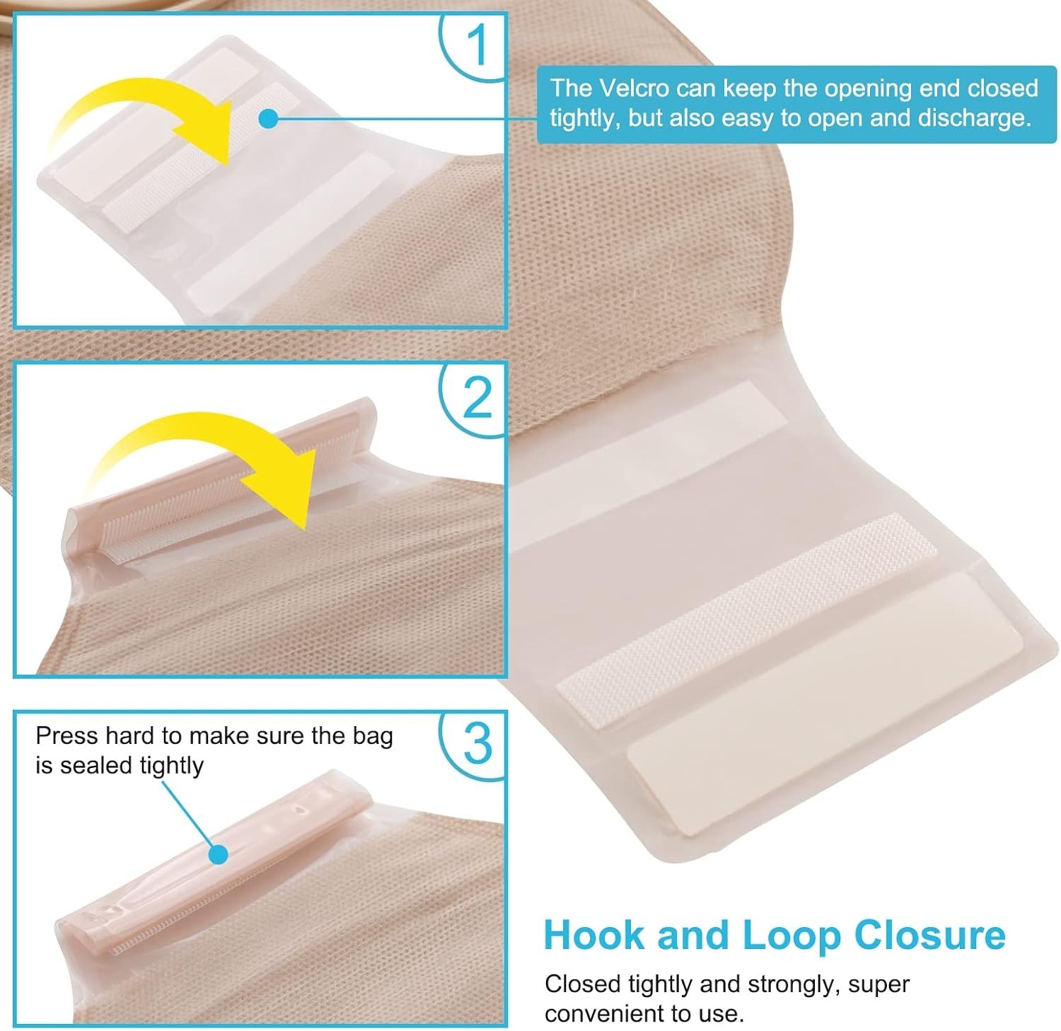 21 PCS Two-Piece Ostomy Pouches with Activated Carbon Filter for Freshness