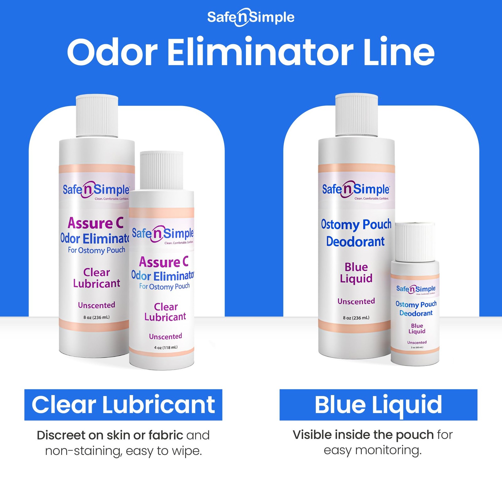 Ostomy Deodorant Classic Blue Odor Eliminator Pouch Colostomy Bag Deodorizer 8