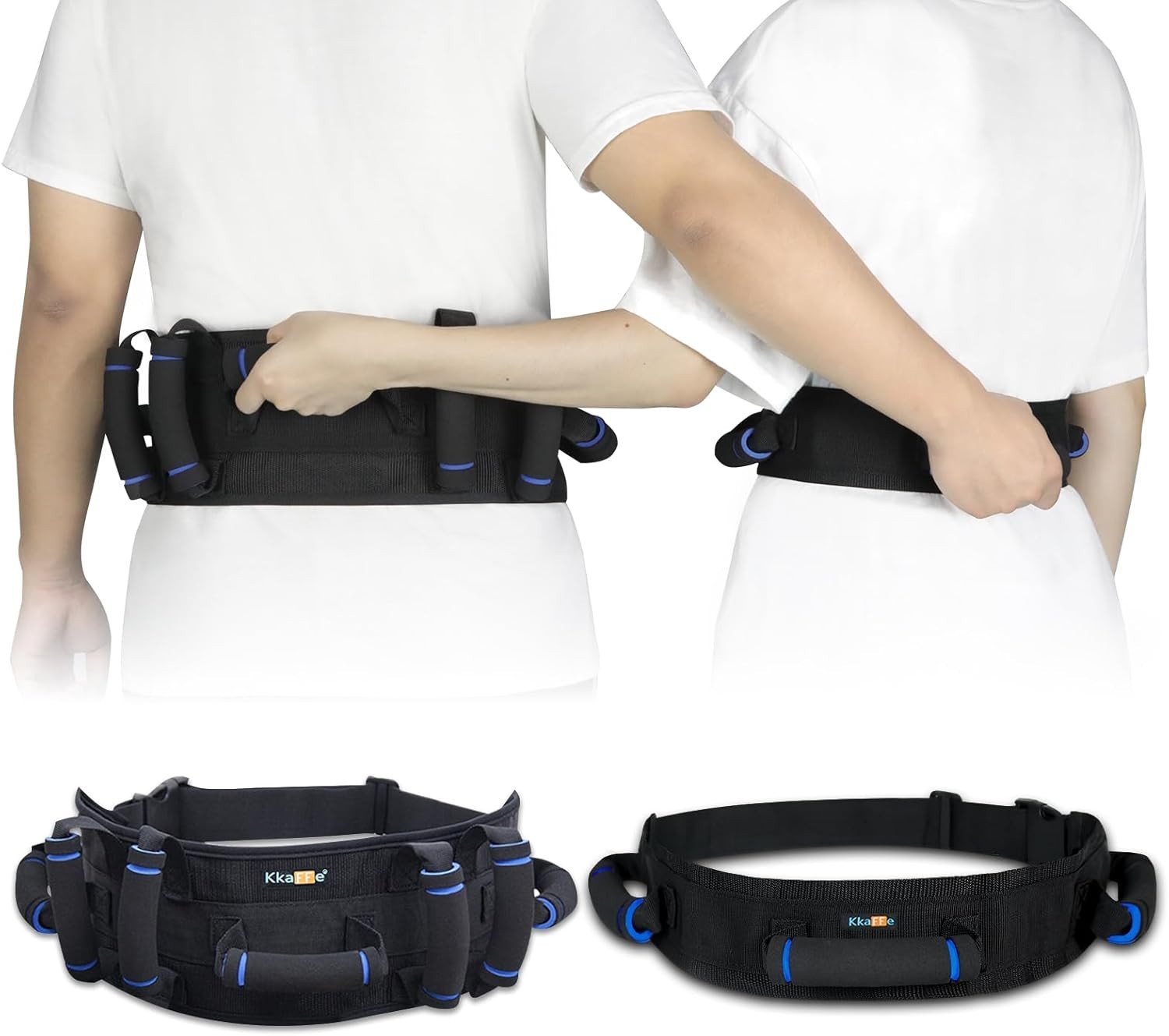 Gait Belt for Seniors Transfer Belt Handles Quick Release Patient Lift