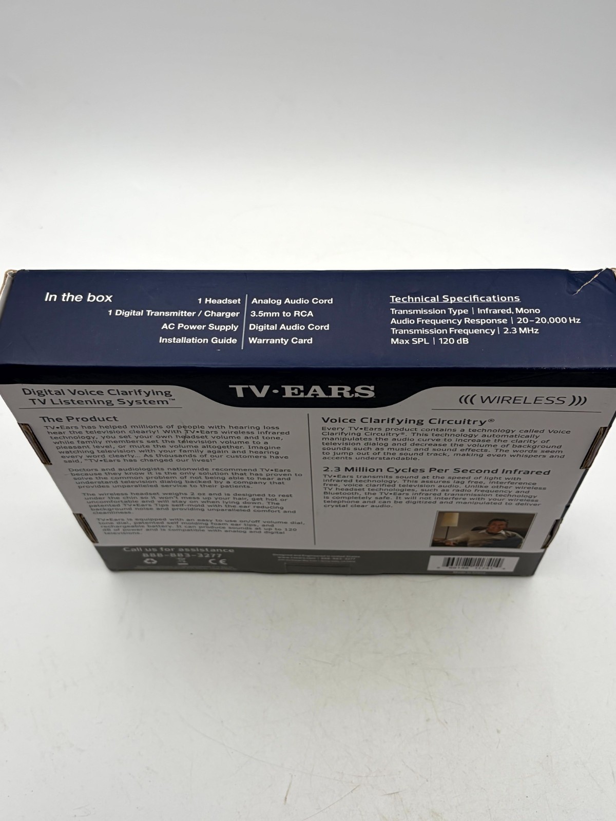 TV Ears 11741 Version 5.0 Digital Wireless Voice Clarifying TV Listening System
