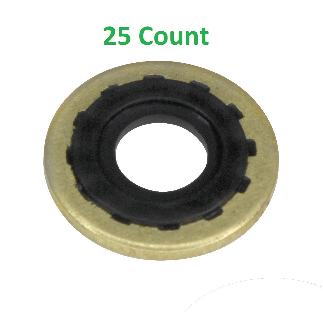 25 Pk Brass Washer with Rubber Ring Viton CGA 870 Style oxygen regulator RES035