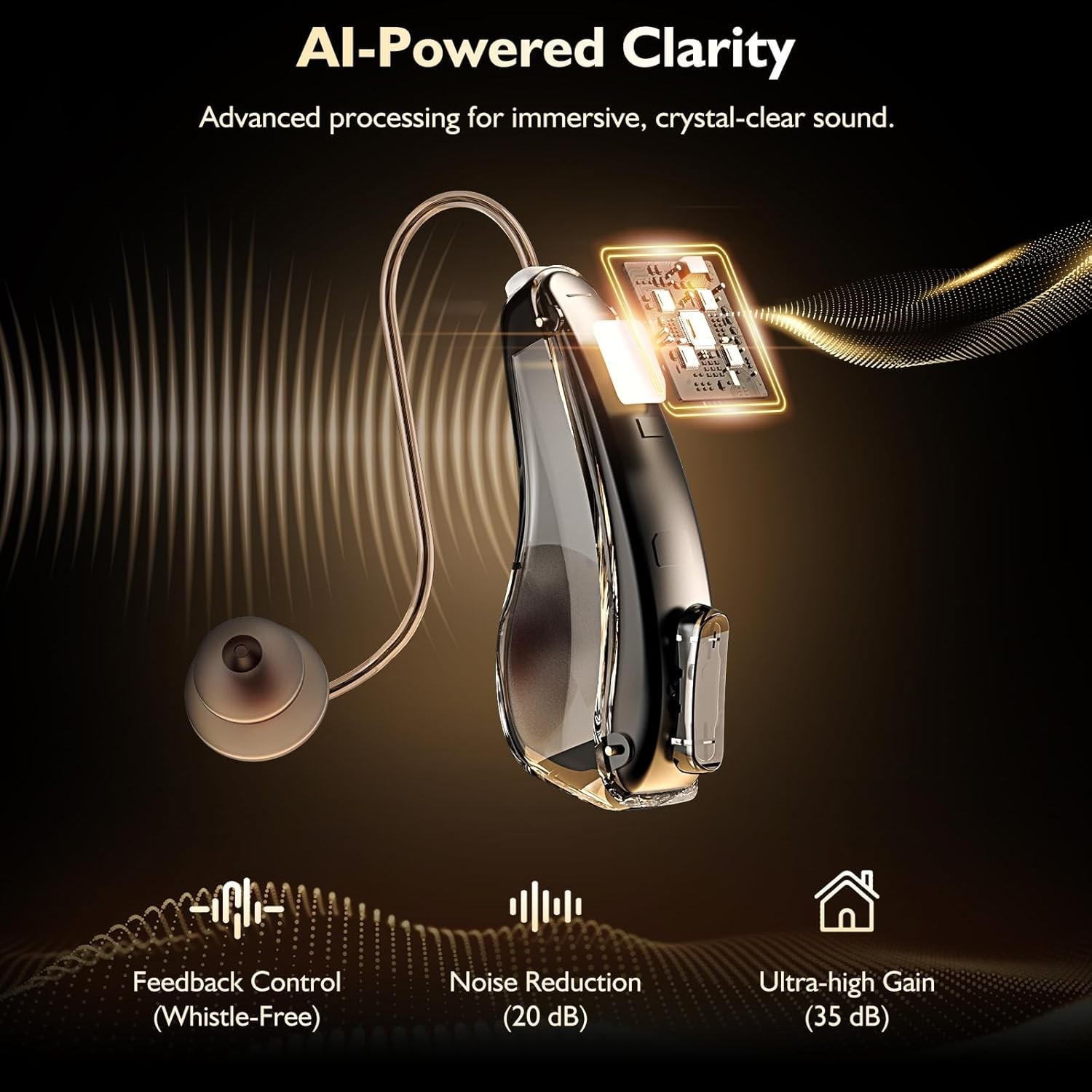 Lexi B3-Powered By Bose Prototype BTE OTC Rec Hearing Device/ Set App / Program