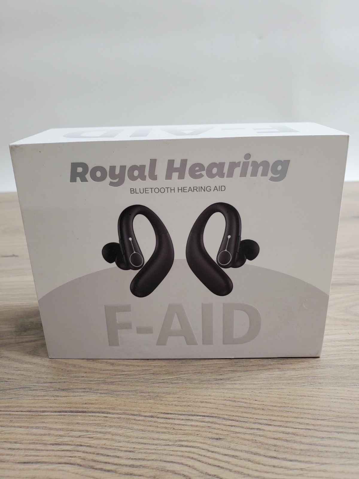 Royal Hearing F-AID Ear-Hook Hearing Aid Black Wireless Bluetooth Rechargeable