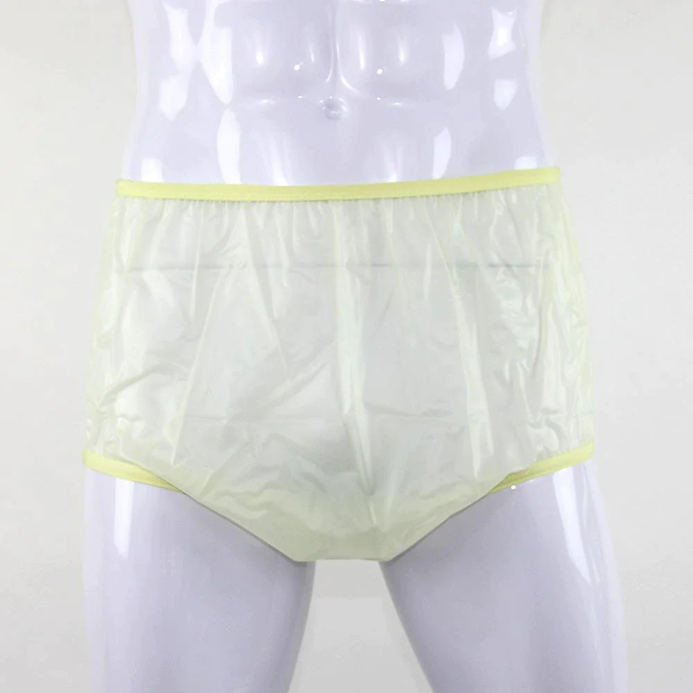 Yellow KINS Vinyl Lowrider Adult Plastic Pants Diaper Cover 40300VY