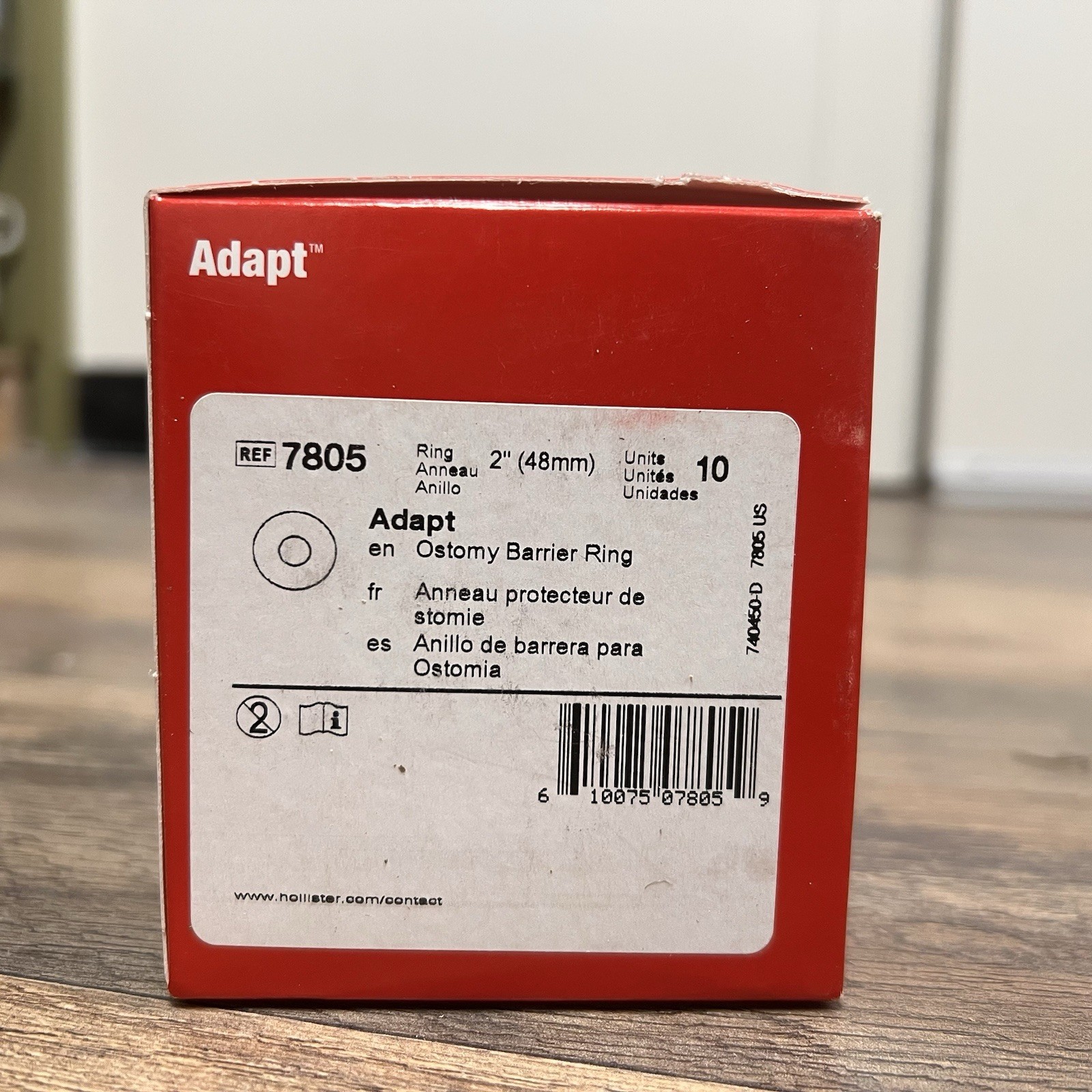 Hollister 7805 Adapt Moldable Ostomy Barrier Rings 2” (48mm) Box Of 10