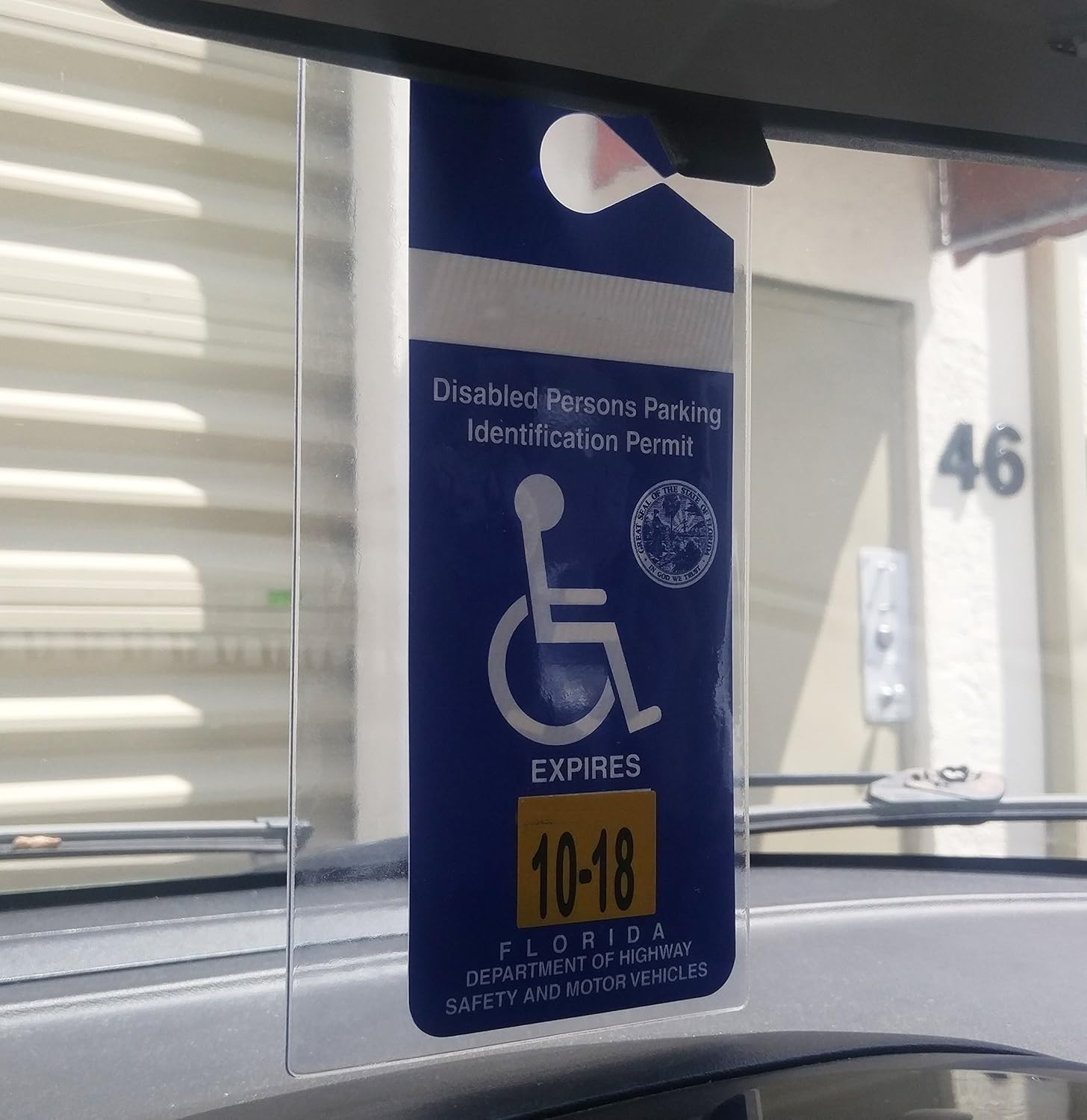 2 Pack Clear Handicap Parking Placard Holder – Durable Permit Cover for Vehicles