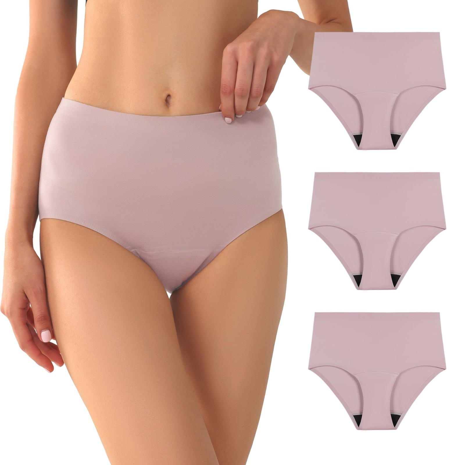 BATTEWA Incontinence Underwear Blush Womens Washable Leak Proof Underwear Size M