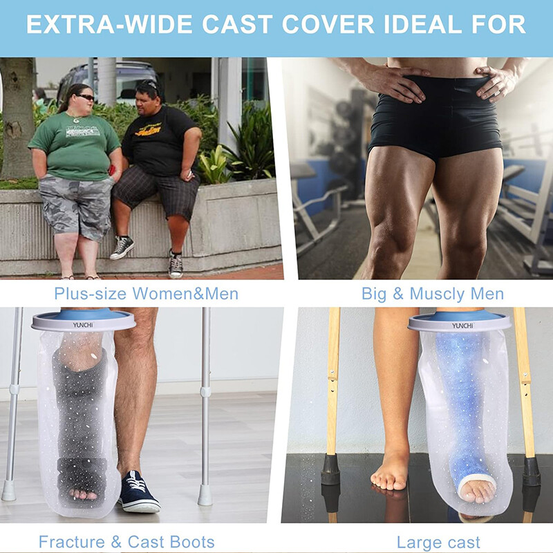 Adult Waterproof Foot Cover Bandage Plaster Protective Cover Extra Long 98cm US
