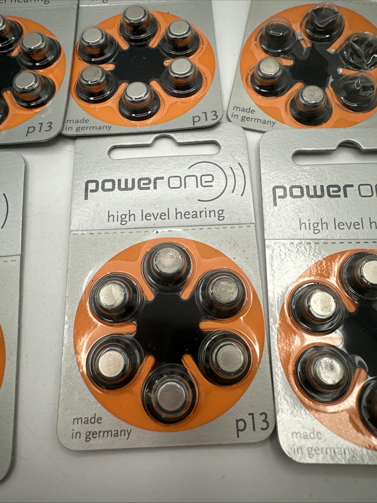 Power One – MERCURY FREE – PR48 P13 Hearing Aid Batteries (31 Pack) EXP 8/15