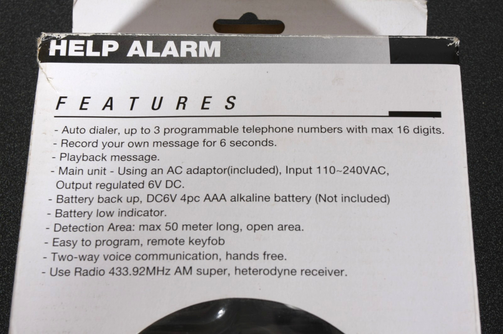 ATS Senior Help Dialer 700 Alarm Alert Panic PLEASE READ