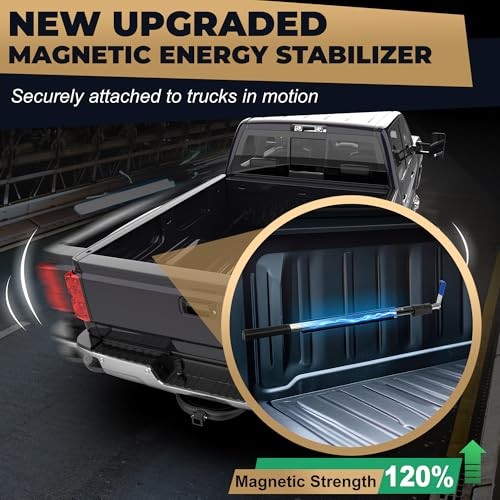 6.3 Ft Magnetically Mounted Cargo Grabber Reach Retriever Magnetic Jet Black