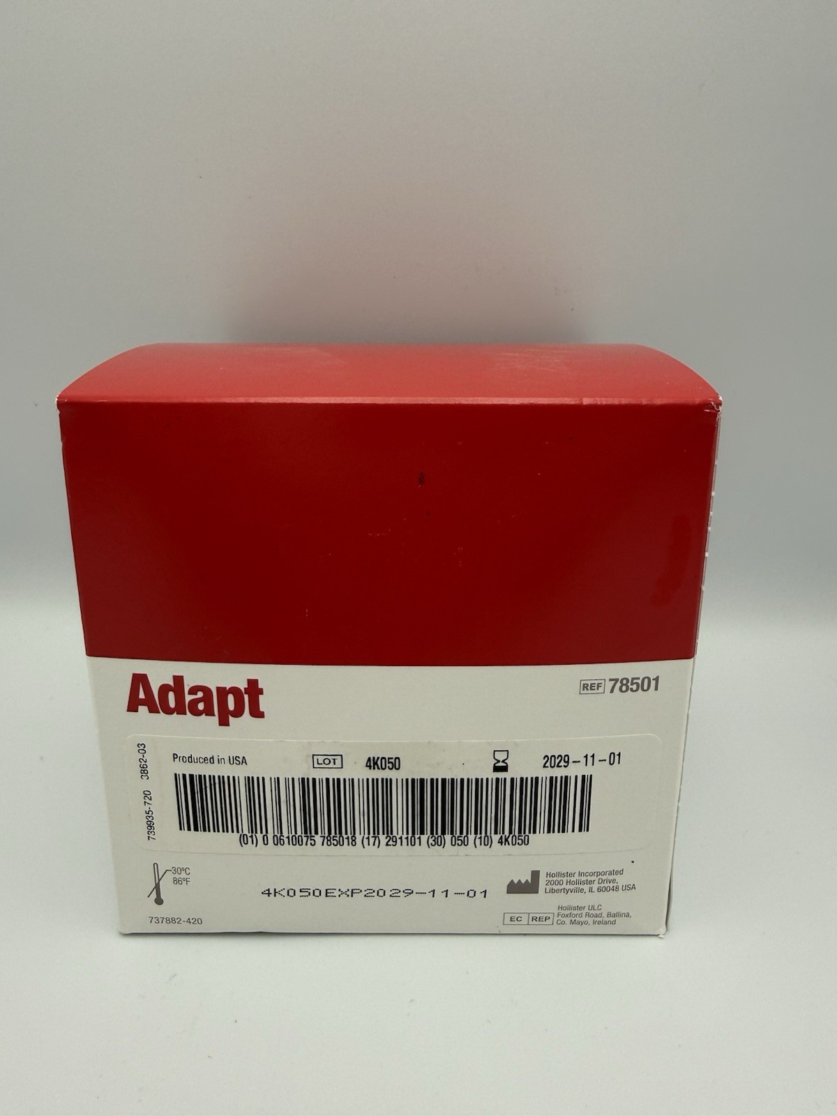 Hollister Adapt 78501 Ostomy Pouch Lubricating Deodorant 50 Ct/box BRAND NEW