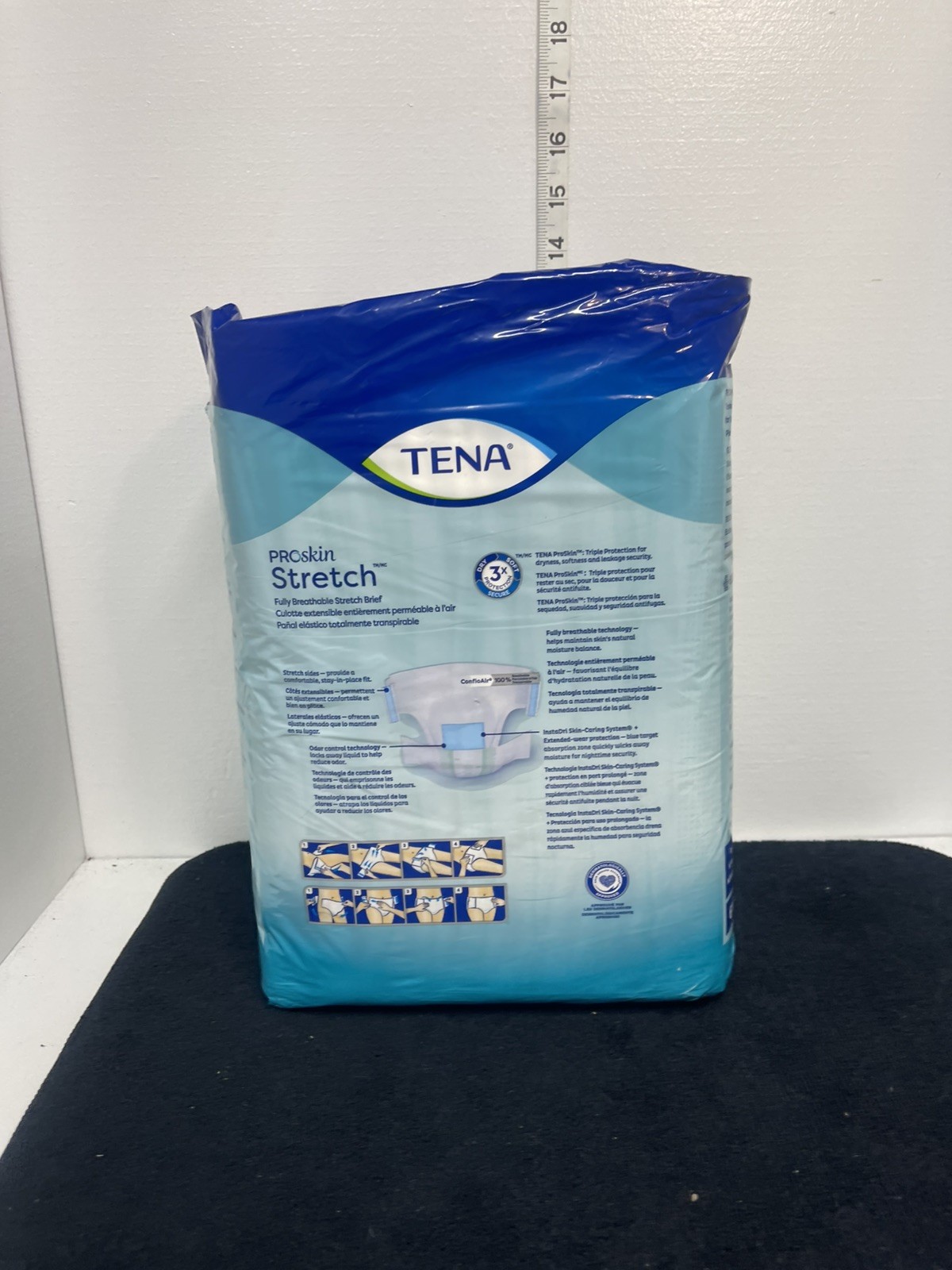 TENA Pro Skin Stretch Adult Briefs Super Heavy Absorbency 3XL Brief QTY 8