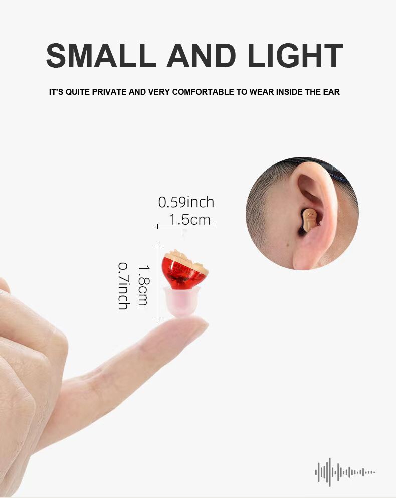 Hearing Aids Digital Small Invisible In Ear Sound Voice Amplifier Enhancer+