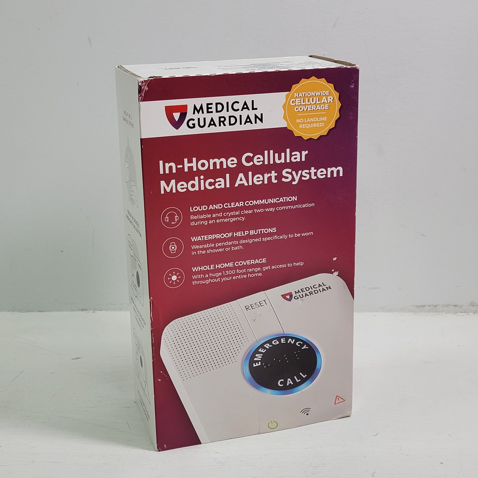Medical Guardian In-Home Cellular Loud and Clear Medical Alert System (BBAA)