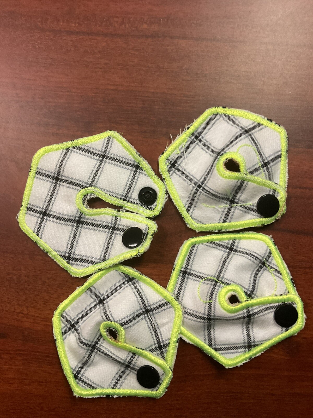 Set of 4 G Tube Pads 100% Cotton Tubie Pad Gtube Pad Feeding Tube Cover