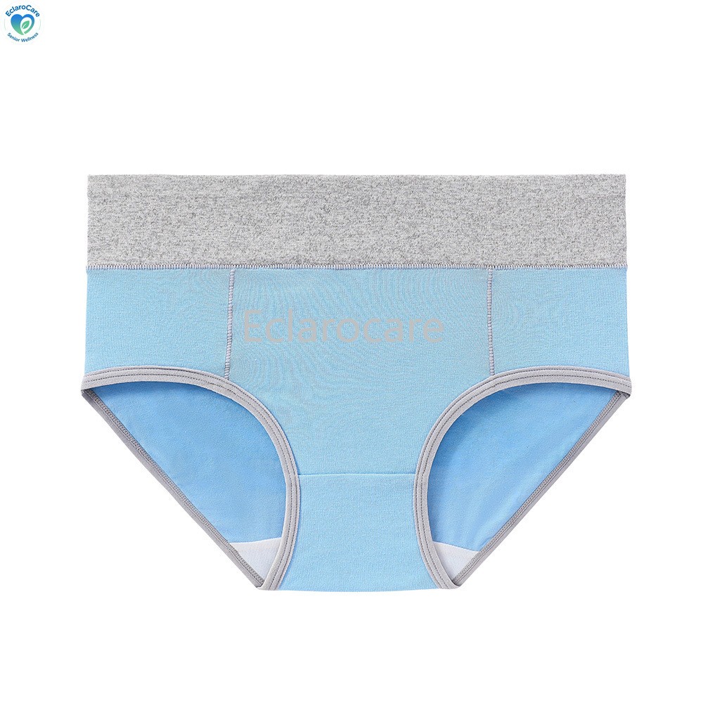 3pcs Two-Tone Minimalist Women’s Mid-Rise Briefs Cotton Waist-Slimming Underwear