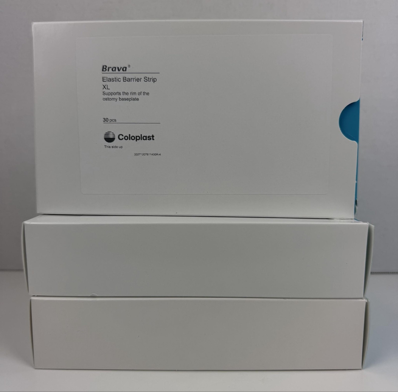 Coloplast 90 Pcs Brava Elastic Barrier Strip XL 12076 Ostomy Care 3 Boxes Beige