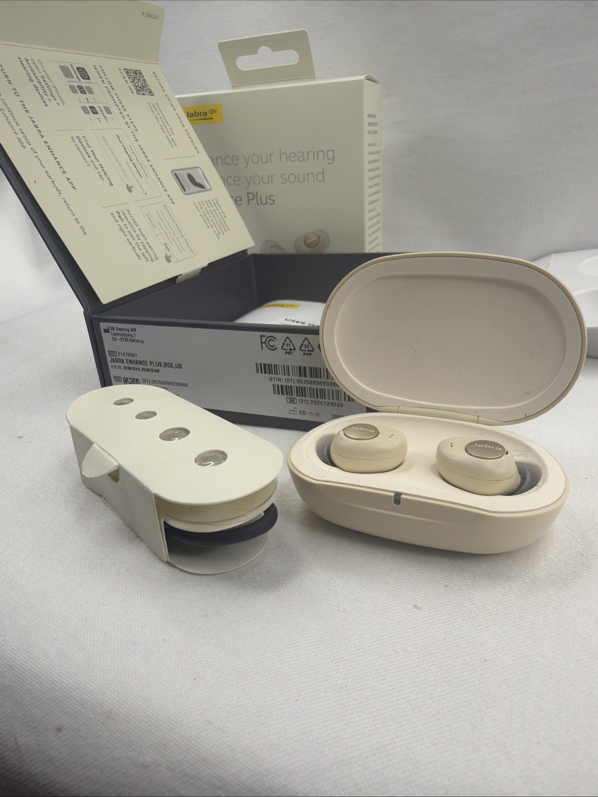 Jabra Enhance Plus OTC Hearing Aids for Adults Miniaturized Earbuds
