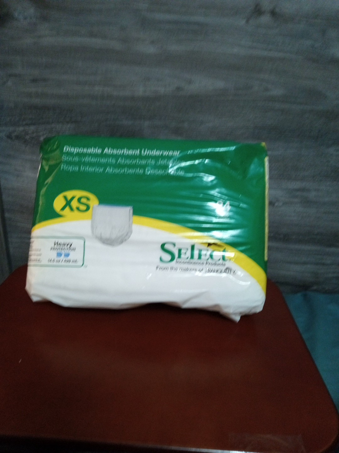 XS Select Disposable Absorbent Underwear (65-85lbs) 24 Count | 17”-/28”