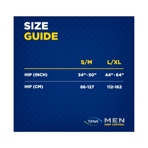 TENA Men Super Plus Incontinence Protective Underwear S/M 16 Count – Pack of 5