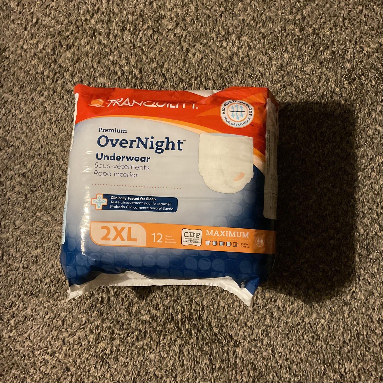 Tranquility Premium OverNight Pull On Underwear 2X-Large Pack of 12