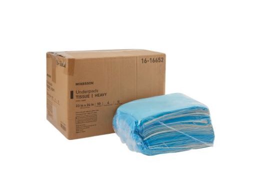 McKesson Procedure Underpad 23 W X 24 L Inch Blue Case of 200 – 18-16652
