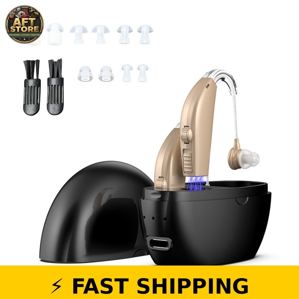 Manzelun Rechargeable Hearing Aids for Seniors – Noise Cancelling