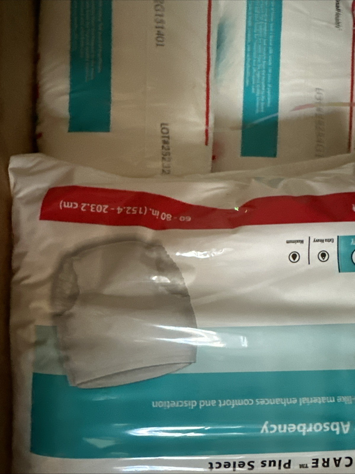 Covidien Sure Care Plus Select Adult Disposable Underwear 2X-Large 1560P 12 Ct