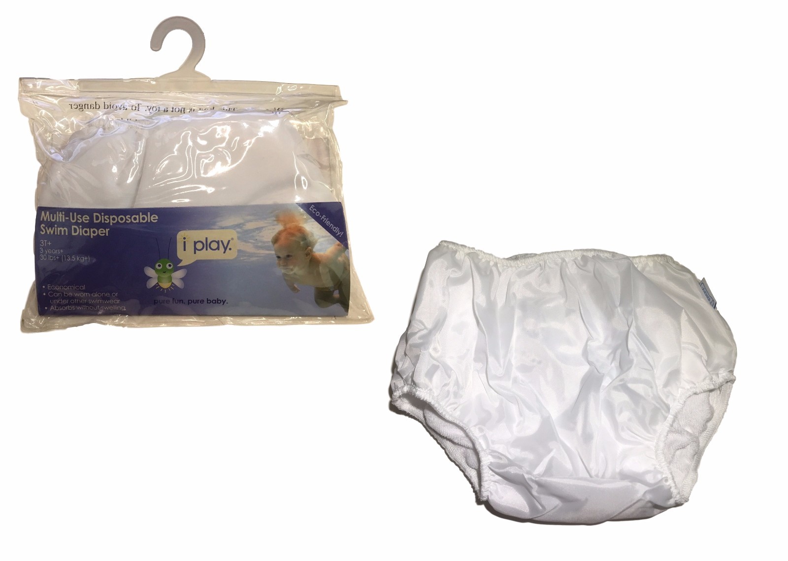 Incontinence IPLAY Multi-Use Disposable Swim Diaper Baby Toddler REUSABLE 6m-4T