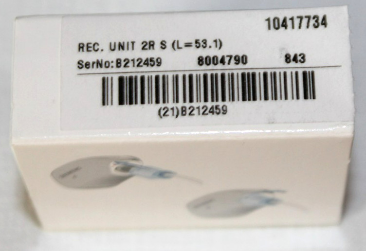Siemens 45dB Receiver Unit 2R S (L=53.1) for Hearing Aids 10417734 SEALED-BRC2