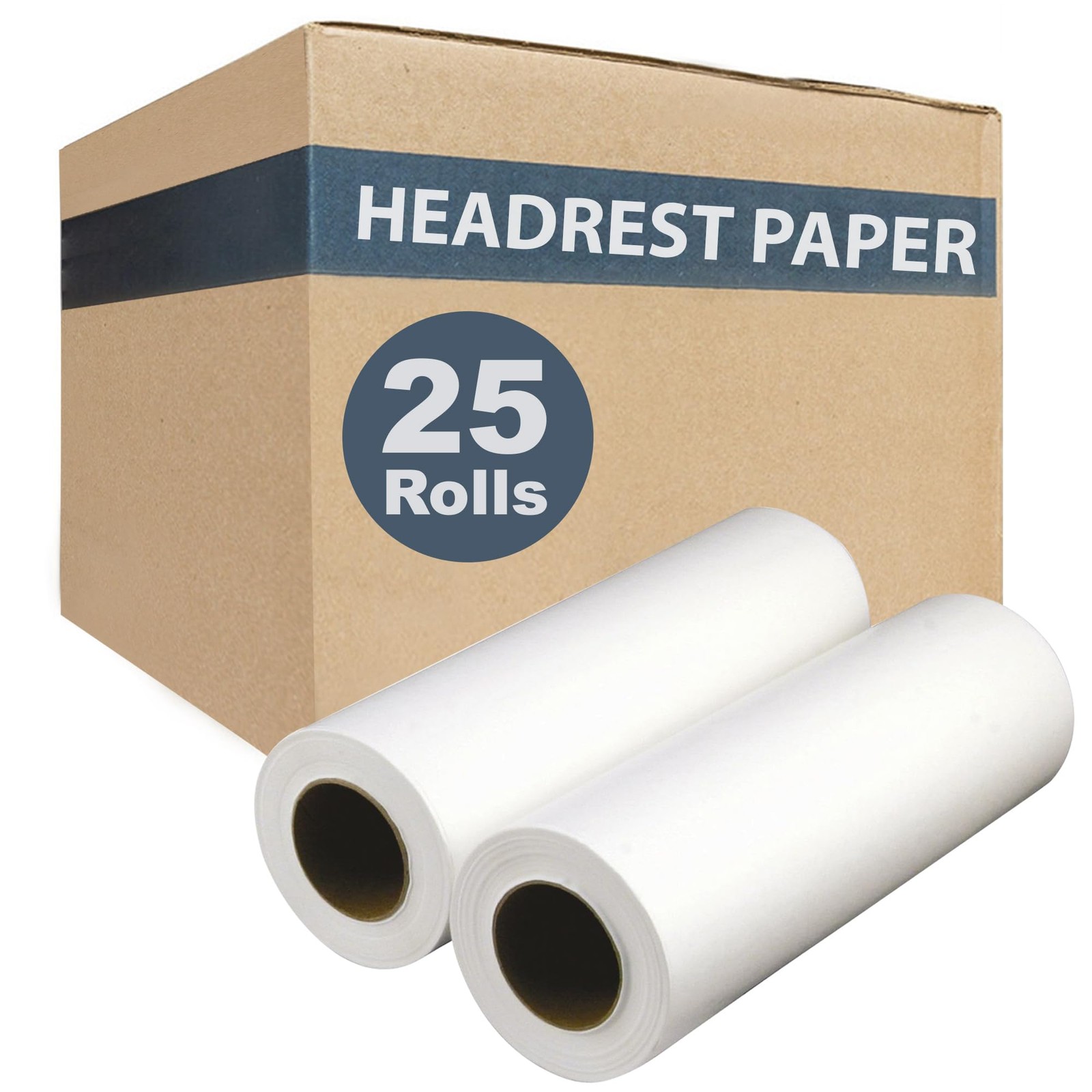 Headrest Rolls, 25-Pack – 8.5″ x 225′ – Premium Smooth 16 Pound – Disposable …