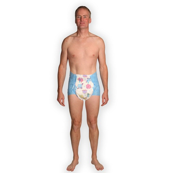 Abdl Lot Of 2 Rearz Lil Monsters Adult Diapers Plastic Backed Size Large
